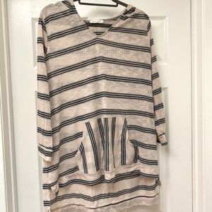 Striped Long Sleeve Hoodie